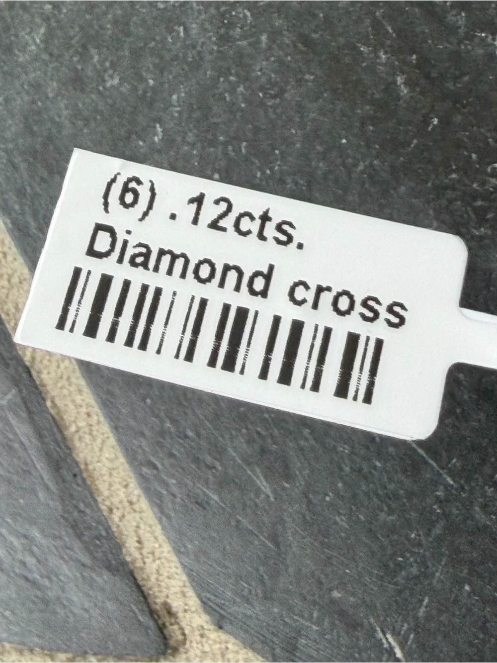 14kt White Gold Diamond Cross pendant